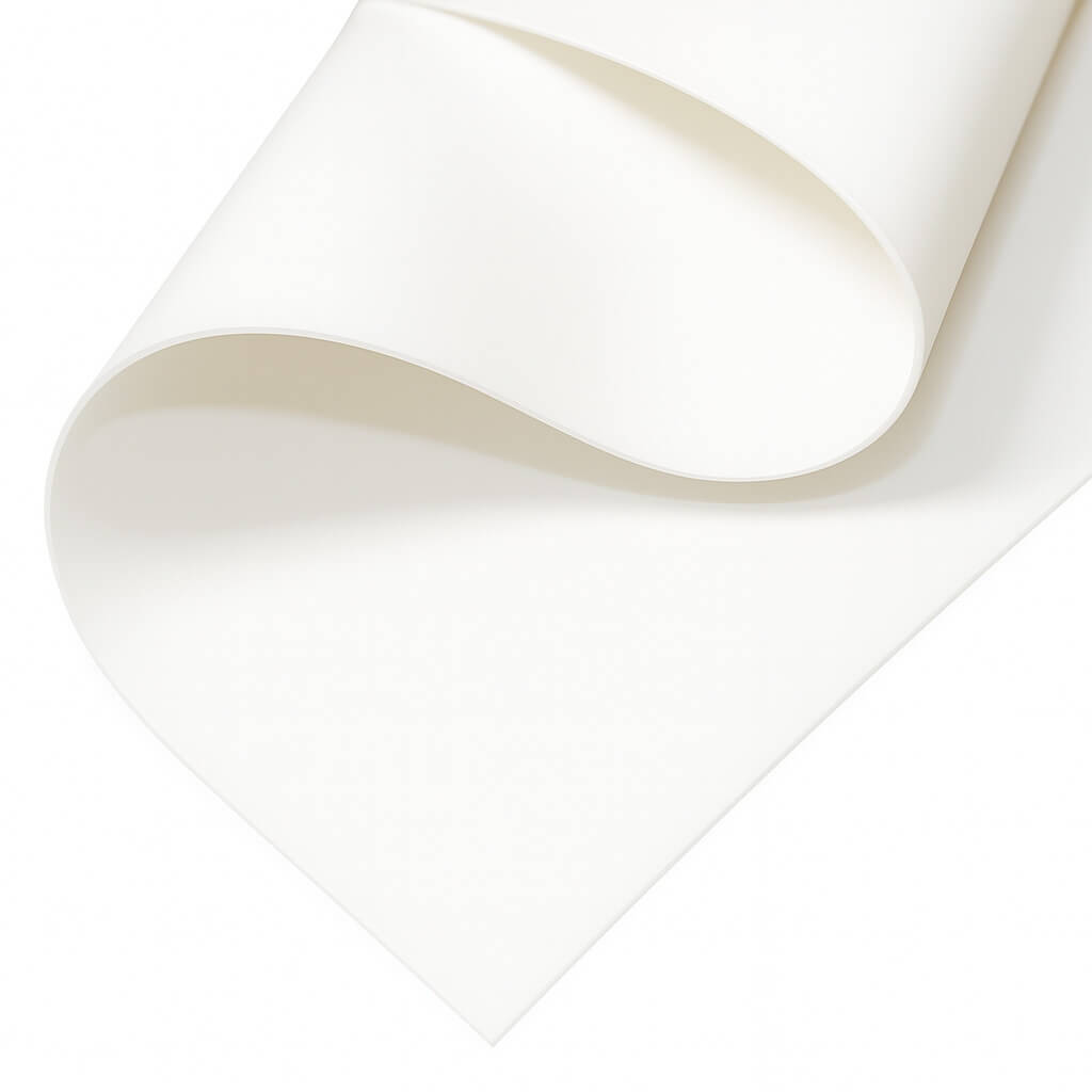 White NR food grade rubber