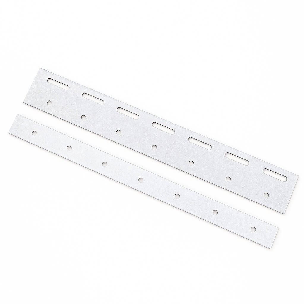 Fitting for wide PVC slat curtain