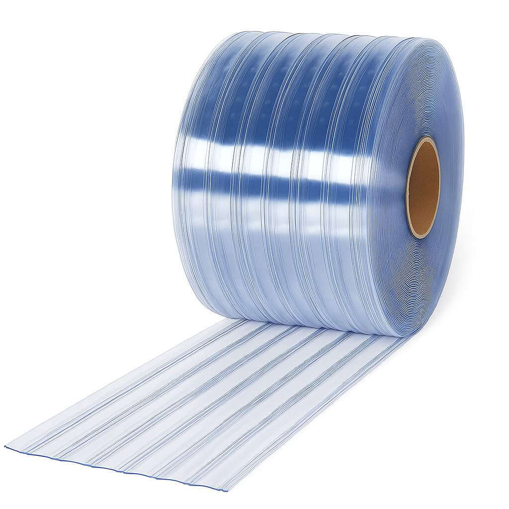 Ribbed PVC strip curtain